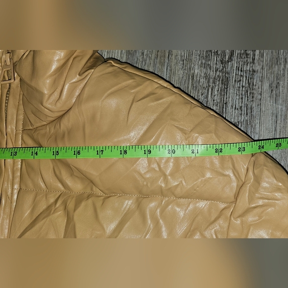 Tan Puffer Jacket - Picture 7 of 9